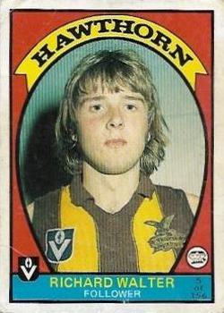 1978 Scanlens VFL #5 Richard Walter Front